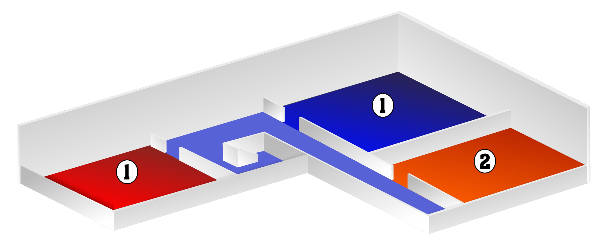 Цокольный этаж фитнес клуба 100 Пудовъ в Ногинске